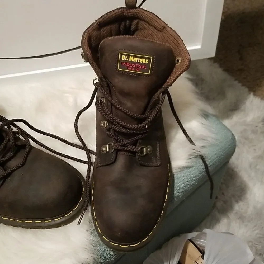 Doc Marten's Industrial Steel Toe Mens Boots Sz 13